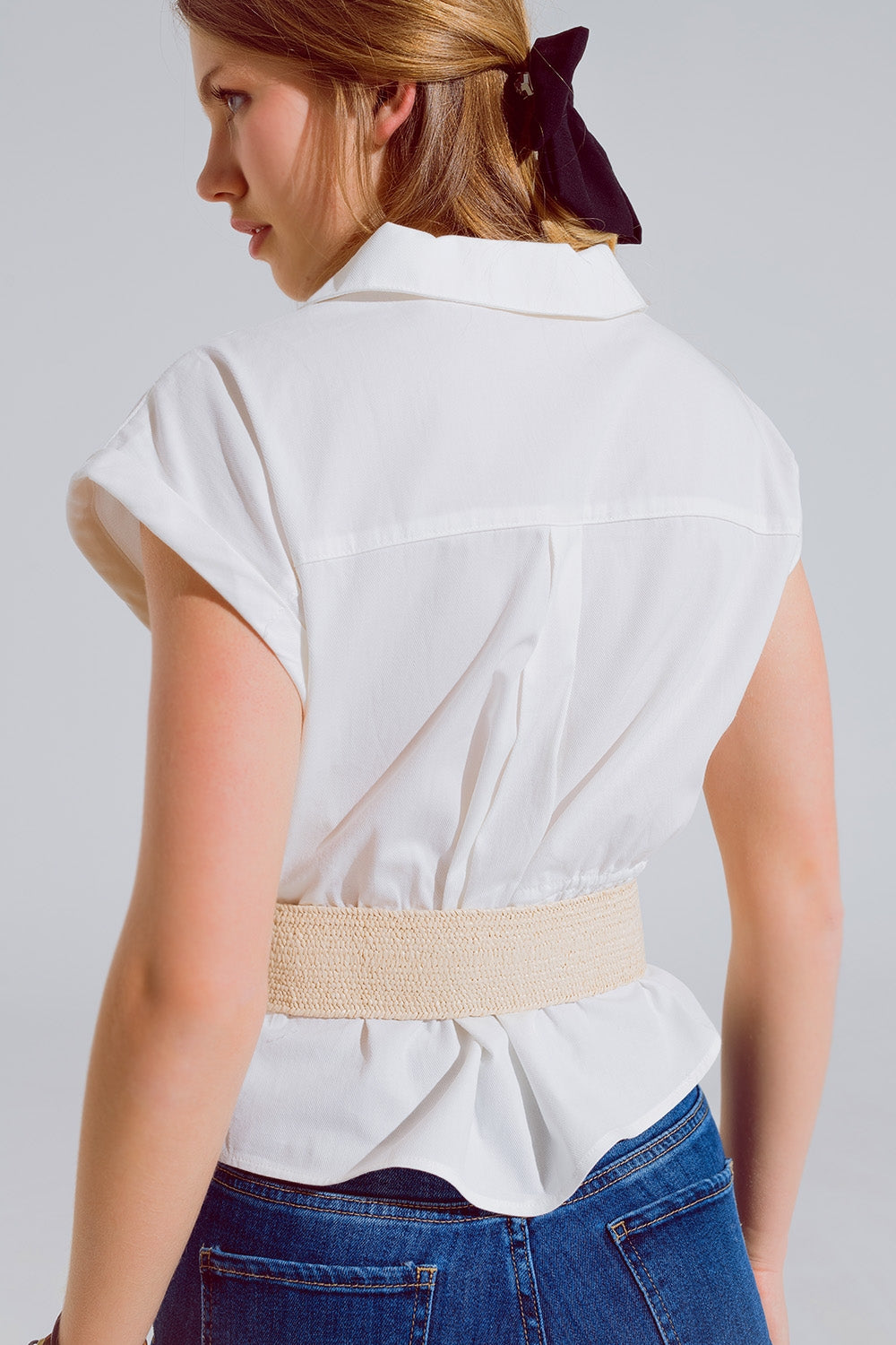 Devon Cropped Button-Up