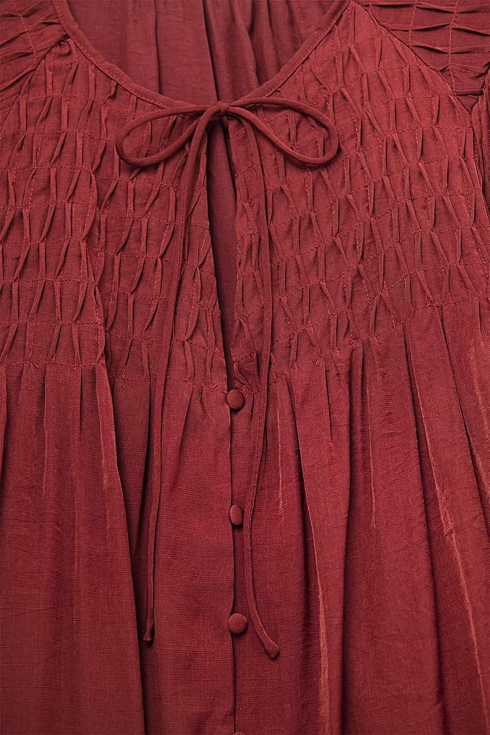 Leighton Satin Blouse in Red