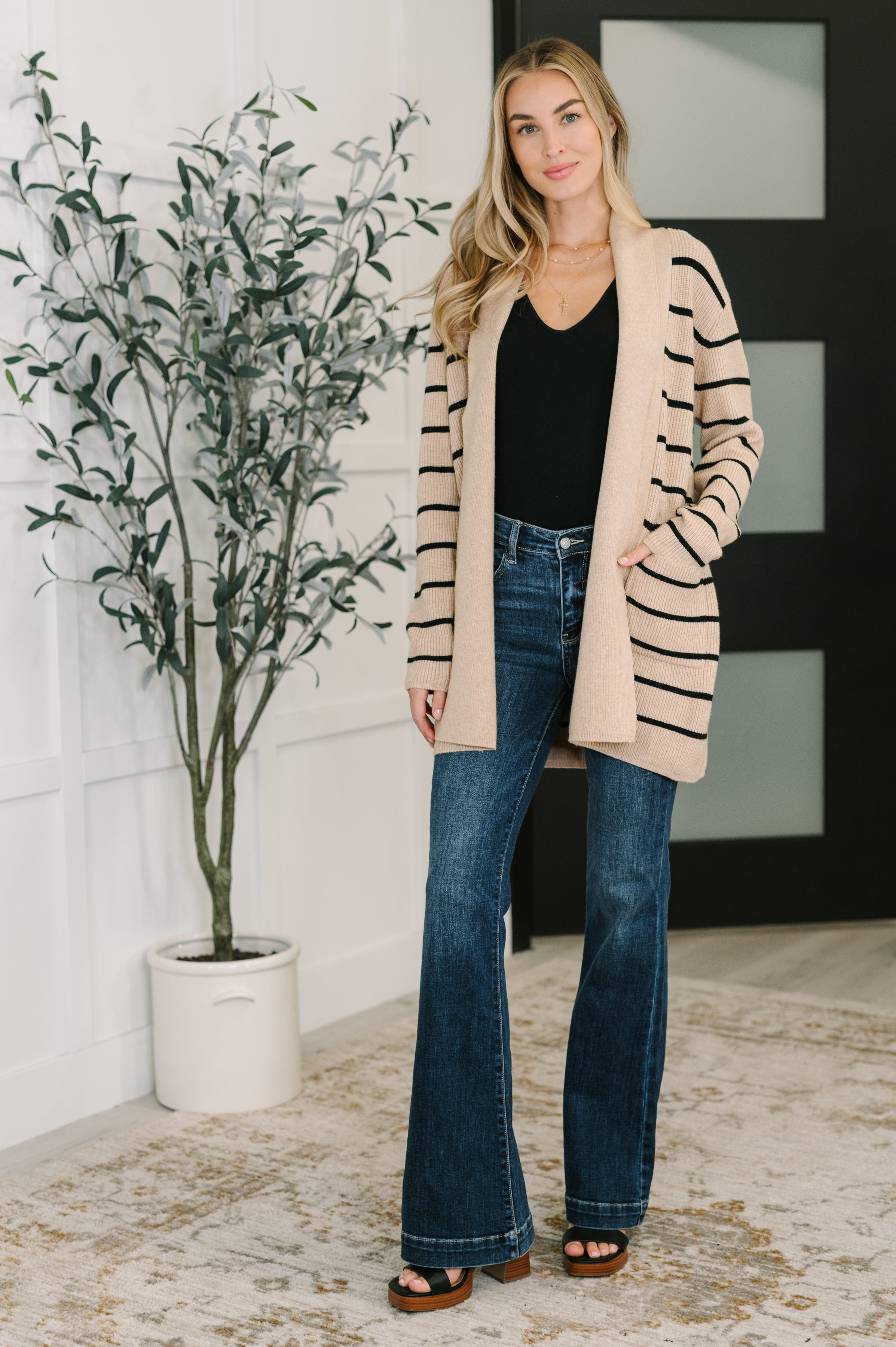 Landry Stripe Cardigan